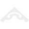 Ekena Millwork Pitch Northwest Architectural Grade PVC Gable Pediment, 72"W x 33"H x 1"P (11/12) GPP072X033X100NOR - alternate 5